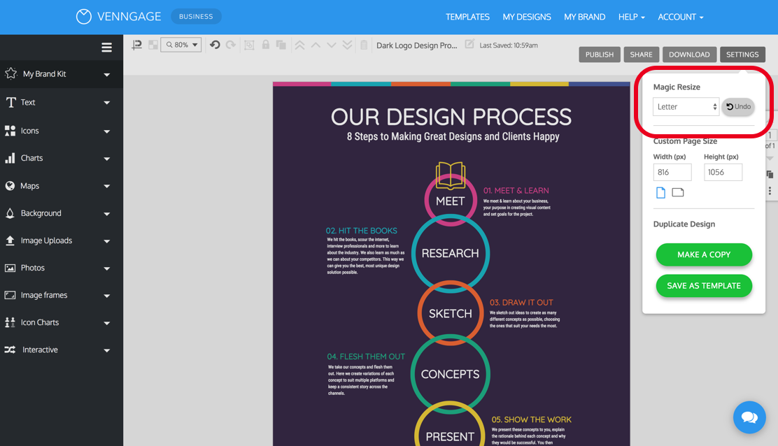 customize infographic templates