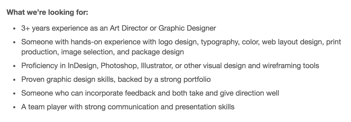 what skills and experience can you bring to this role