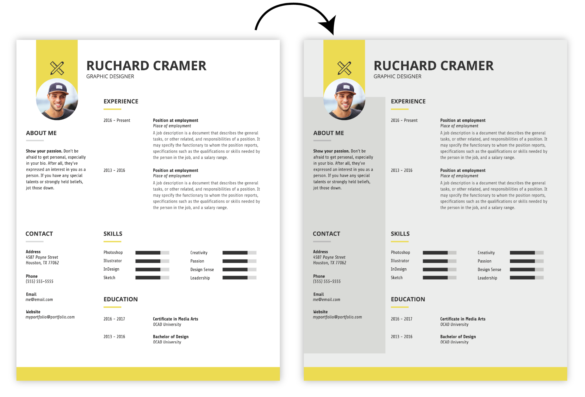 Modern Graphic Resume
