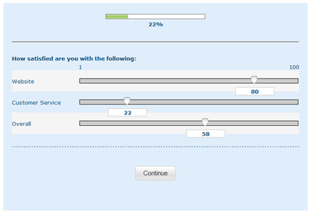 slider rating scale