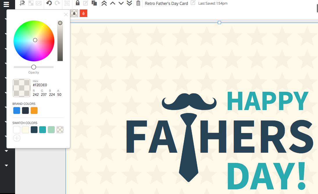 father's day card template