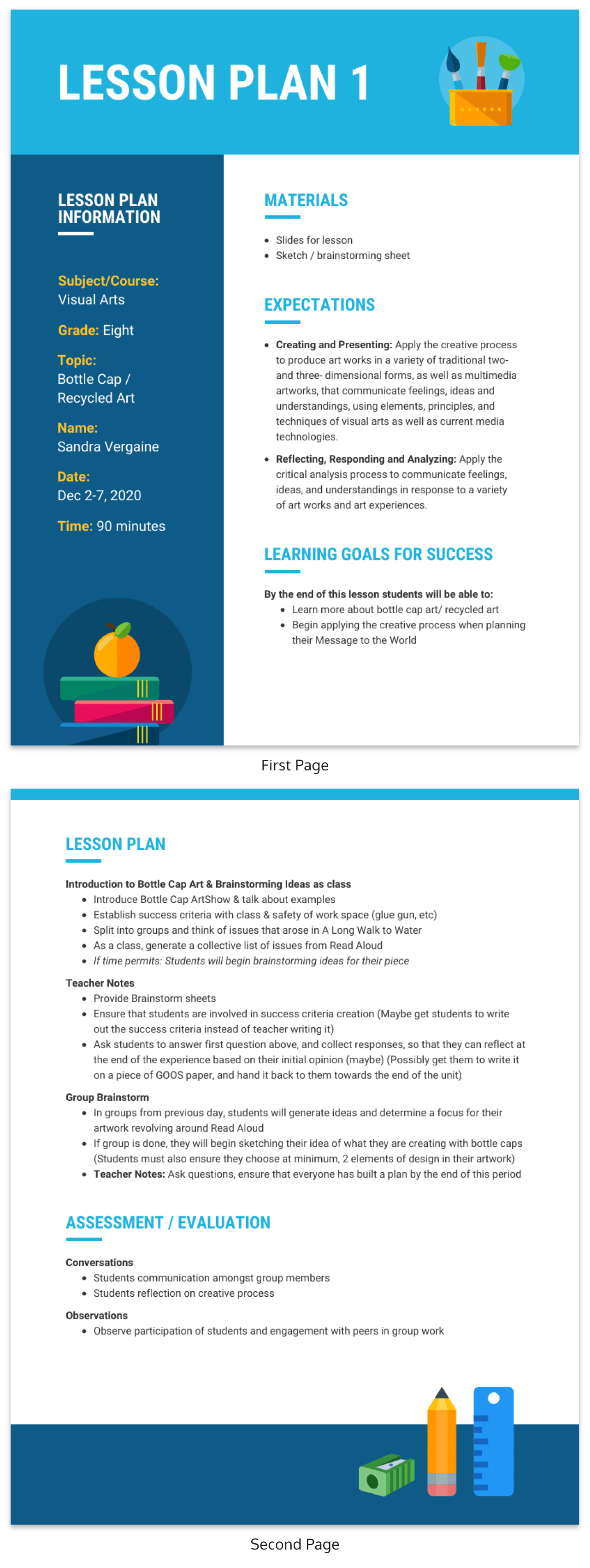 lesson plan template