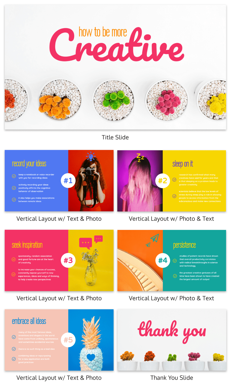 modern colorful presentation