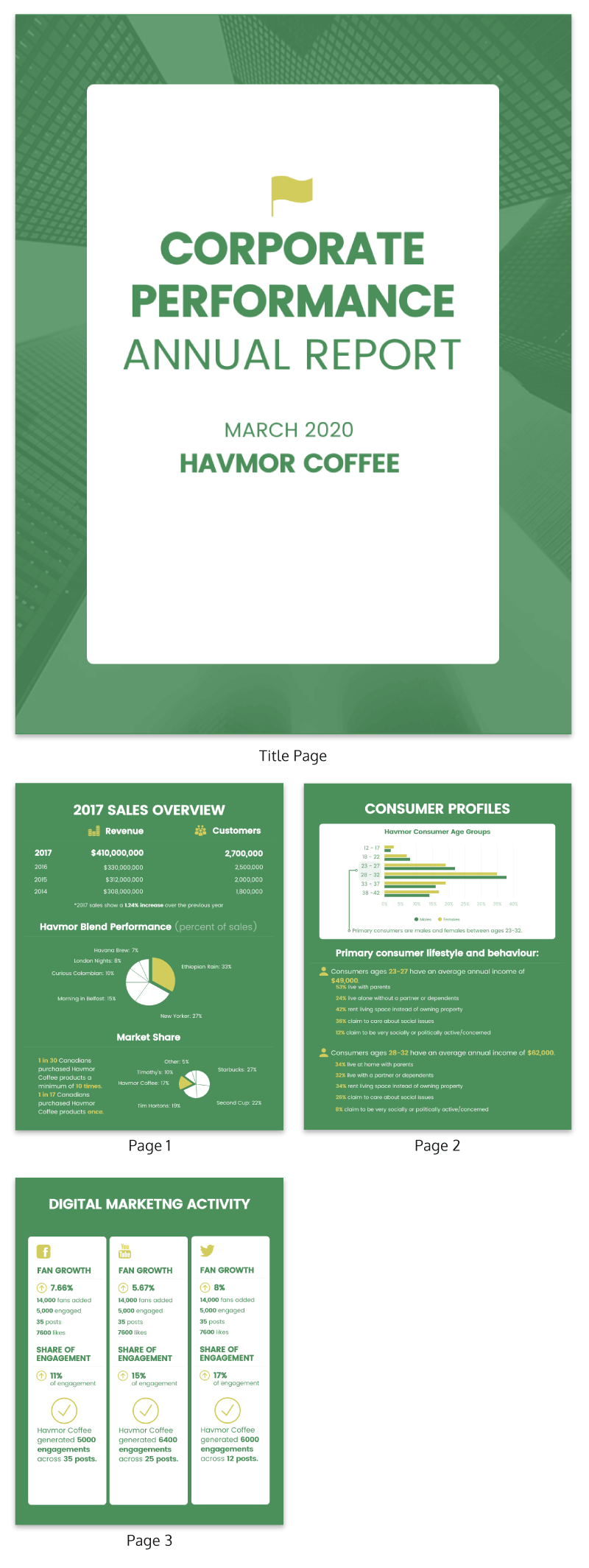 Report Specification Template