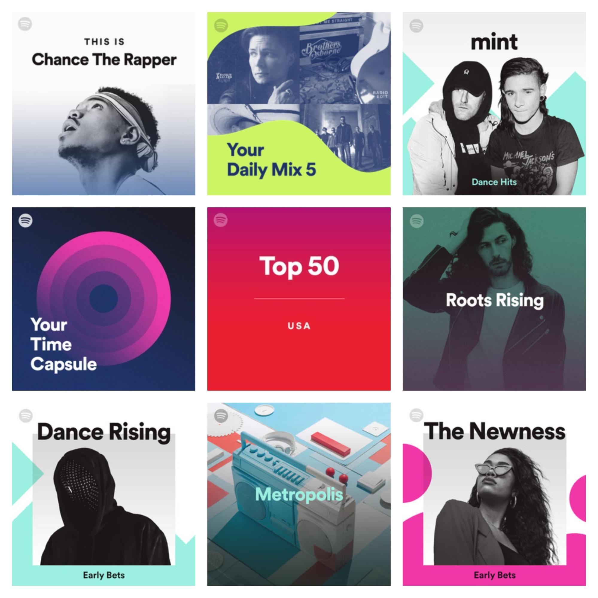 Graphic Design Trends 2019 - Vivid Colors Spotify