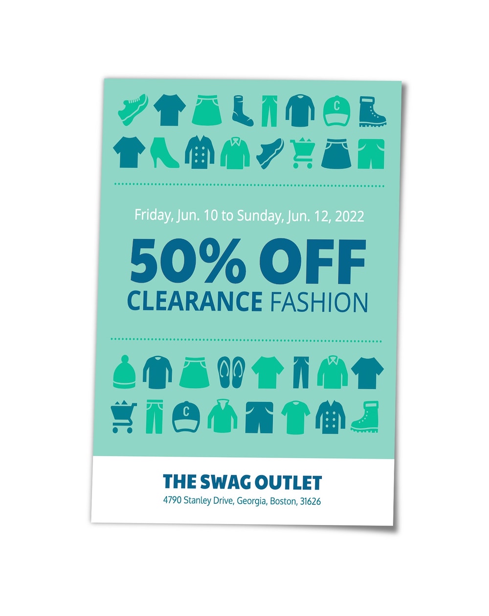 Retail Sale Clothing Poster Template 4 Venngage