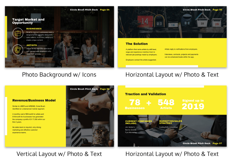 Yellow Startup Pitch Deck