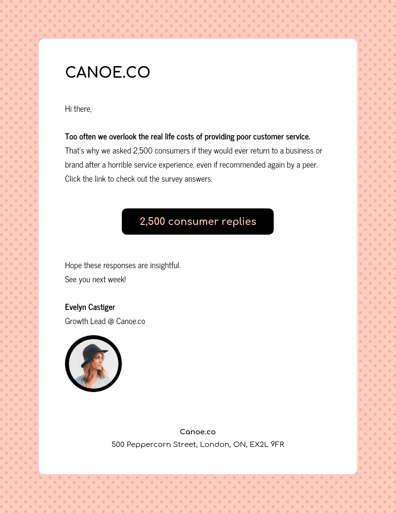 Real estate marketing email template created in Venngage