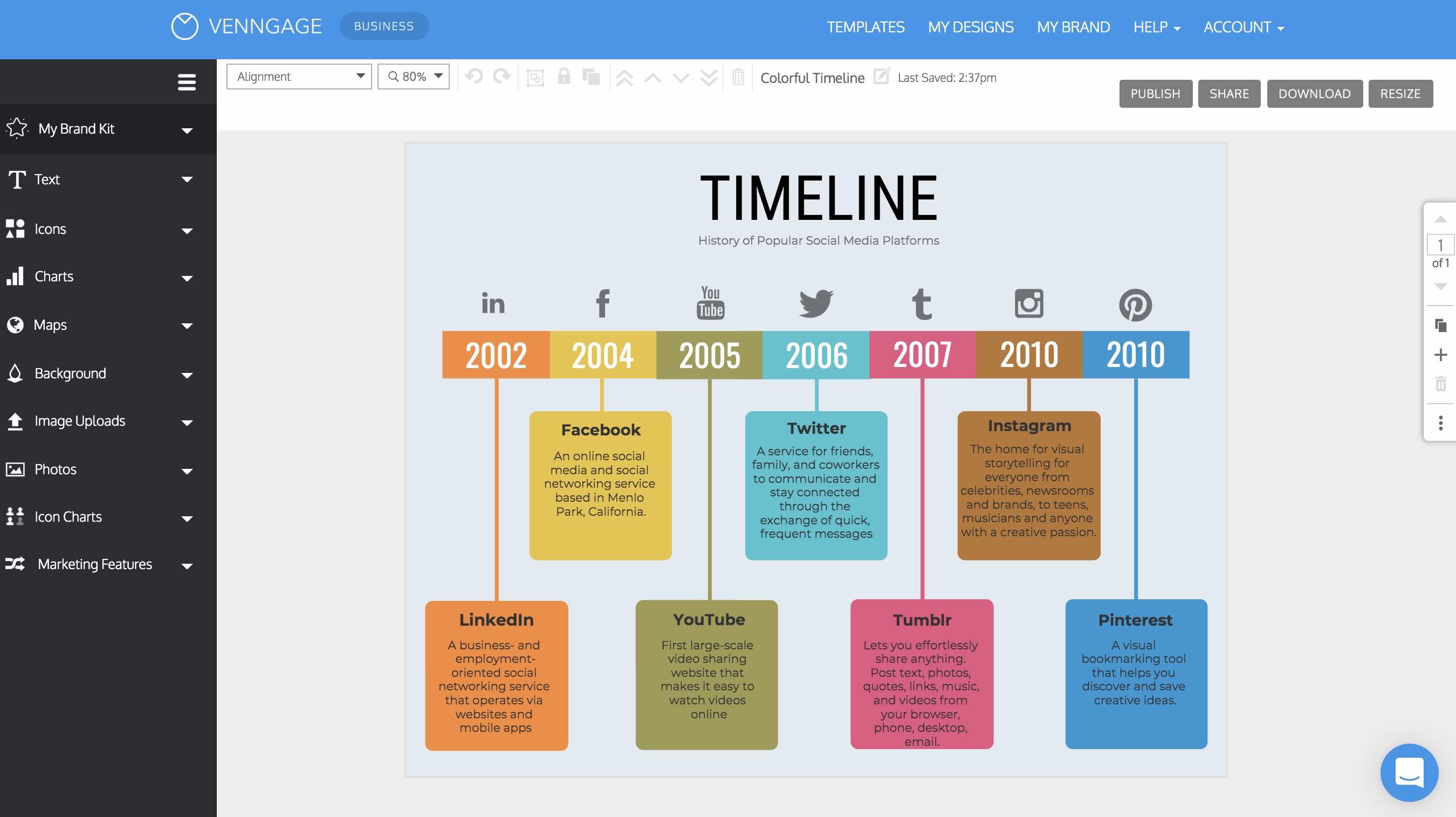 creating timelines in powerpoint 2013