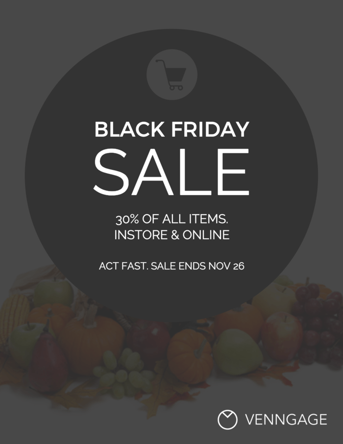 Black Friday Event Poster Design Template