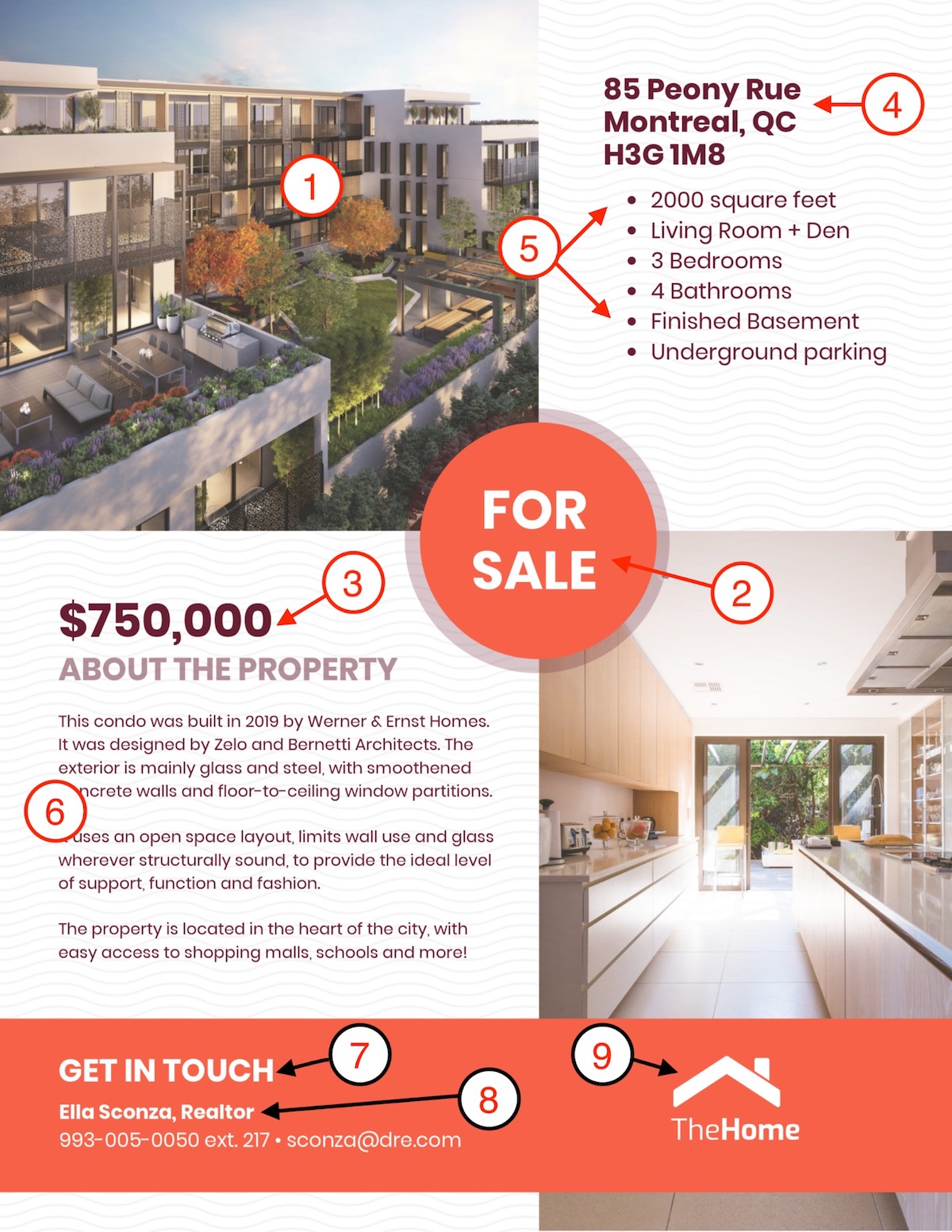 Condo Real Estate Sale Flyer Template