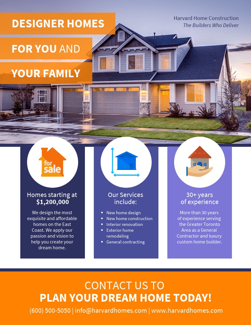 Real Estate Marketing Poster Design Template