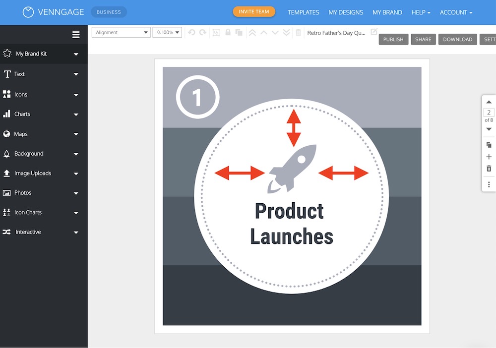 powerpoint slide size for linkedin