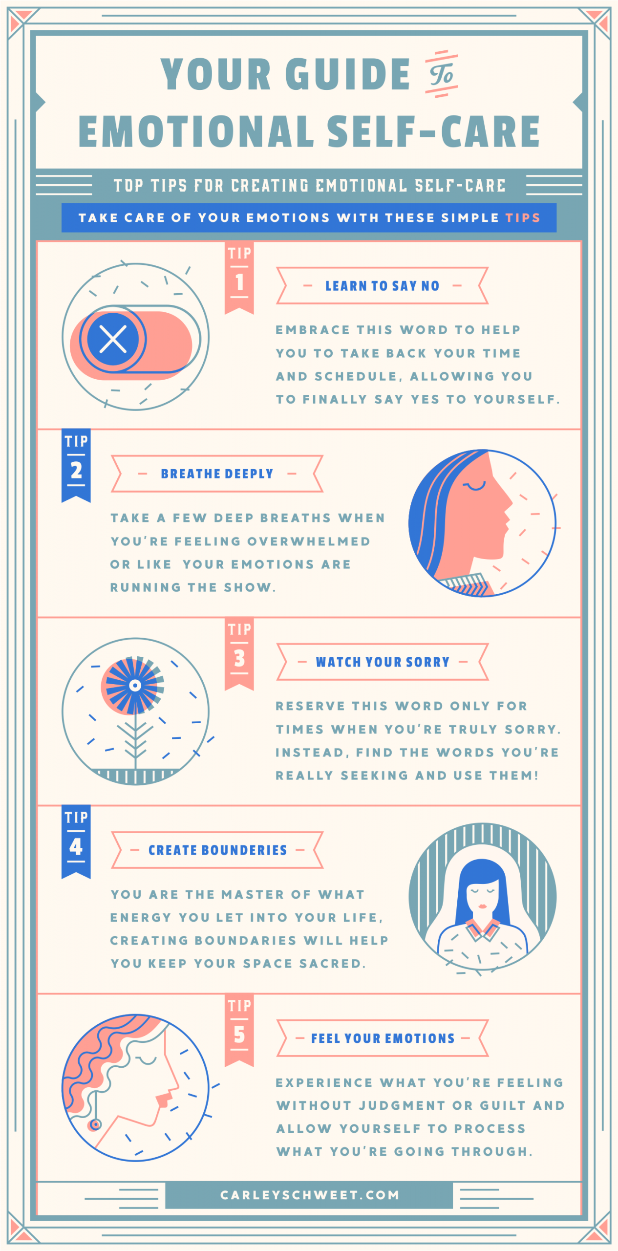 Emotional Self Care Infographic