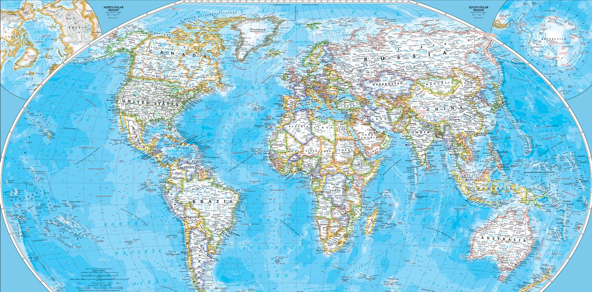 World Map National Geographic