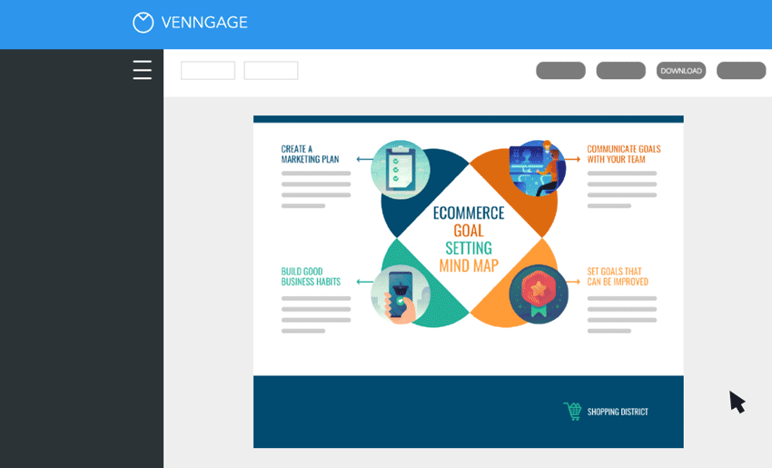 mapa mental online venngage