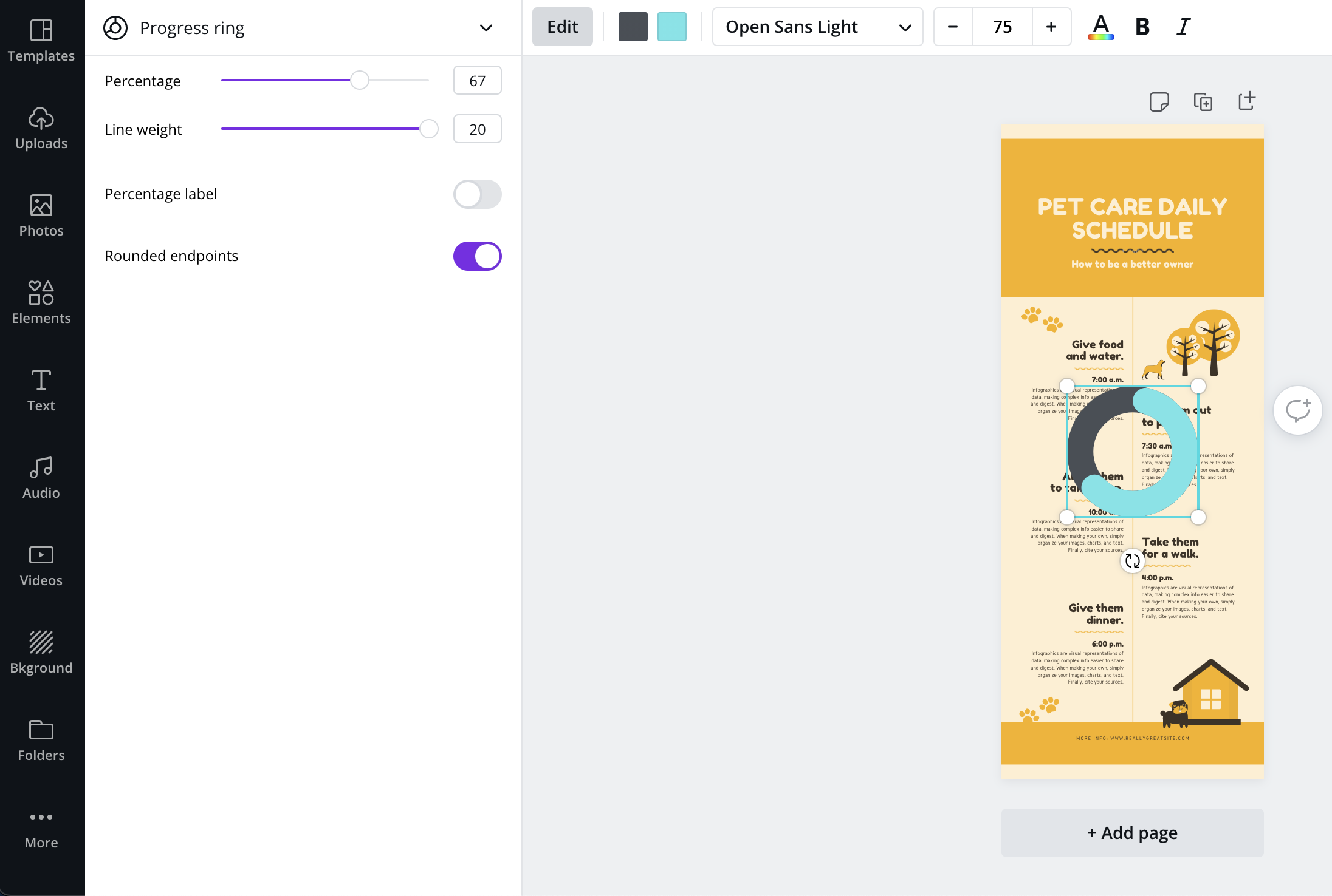 Canva vs Venngage Canva Charts Editor