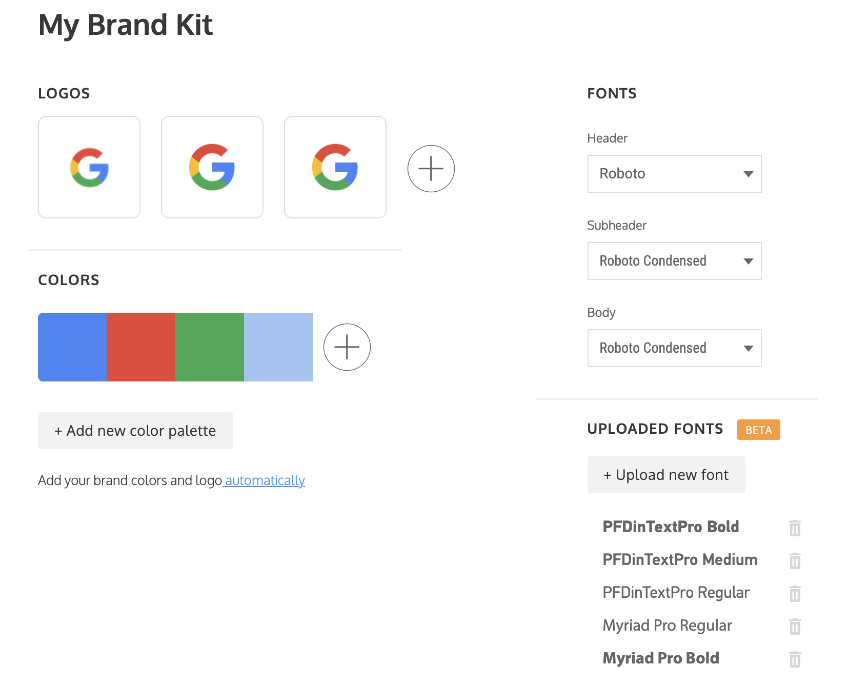 Piktochart vs Venngage Venngage Brand Kit