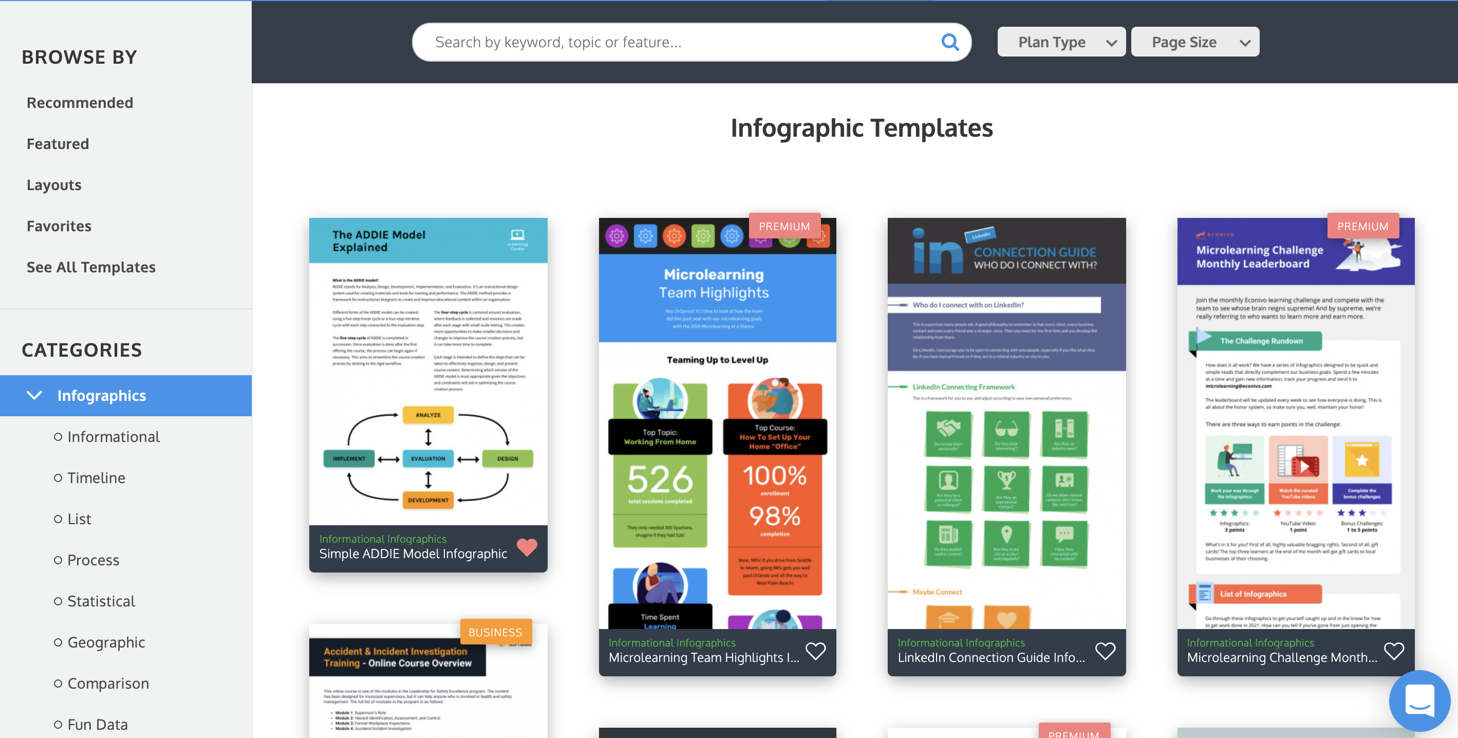 Canva vs Venngage Libreria di modelli Venngage