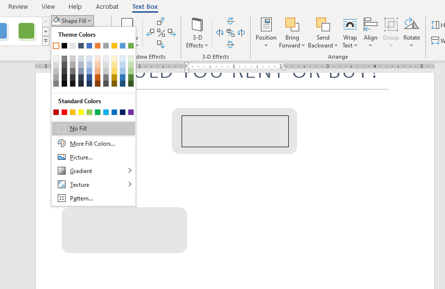 flowchart in word