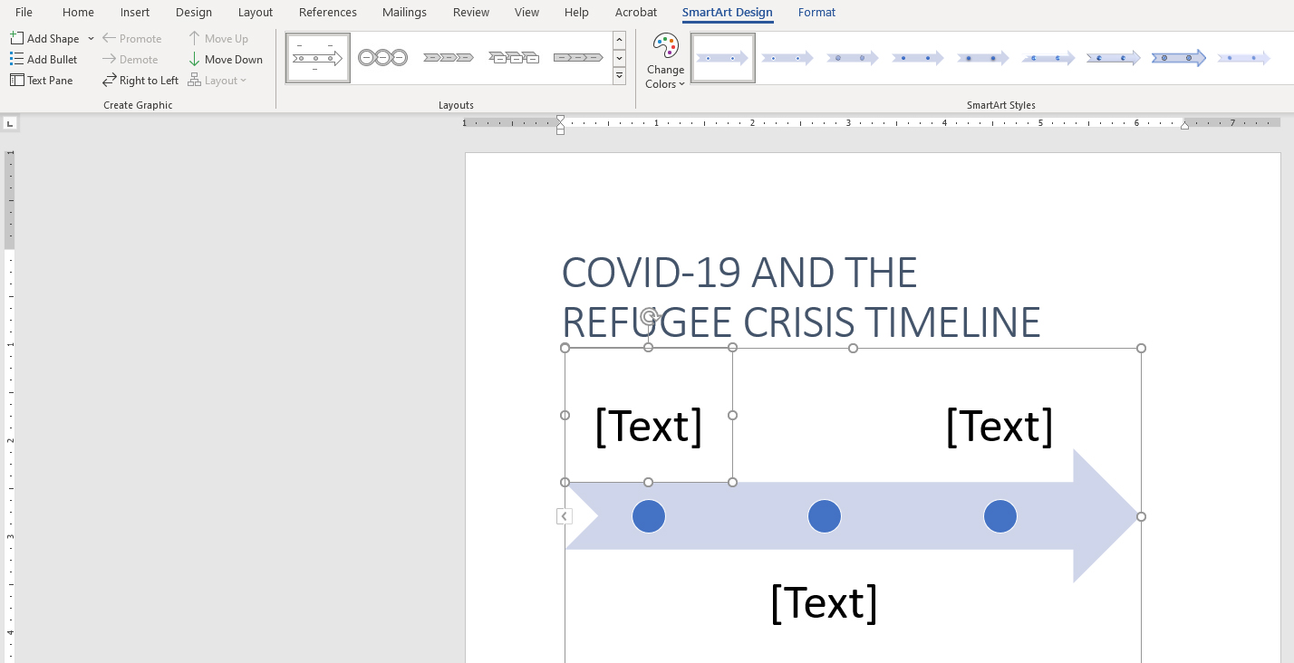 timeline template word