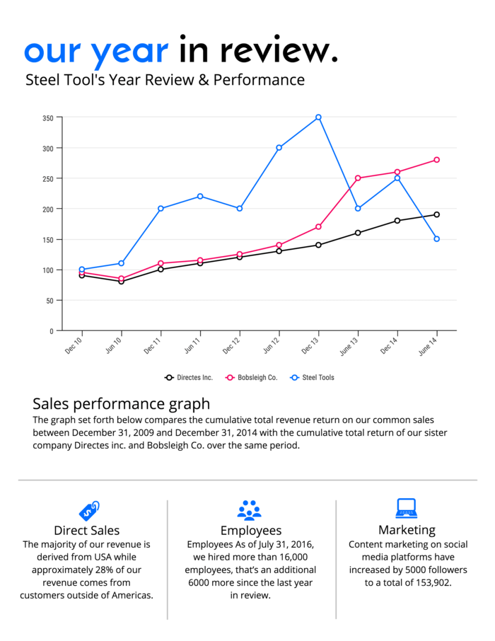 Our Year in Review Annual Report Template