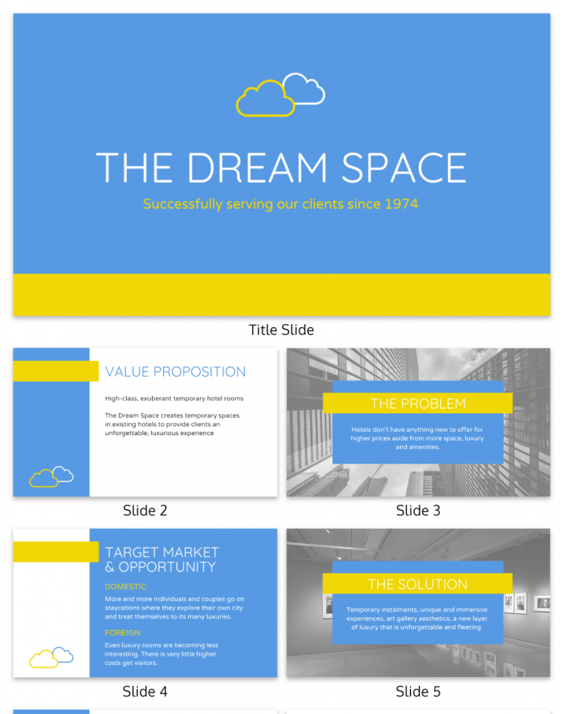 Simple Business Pitch Deck Template
