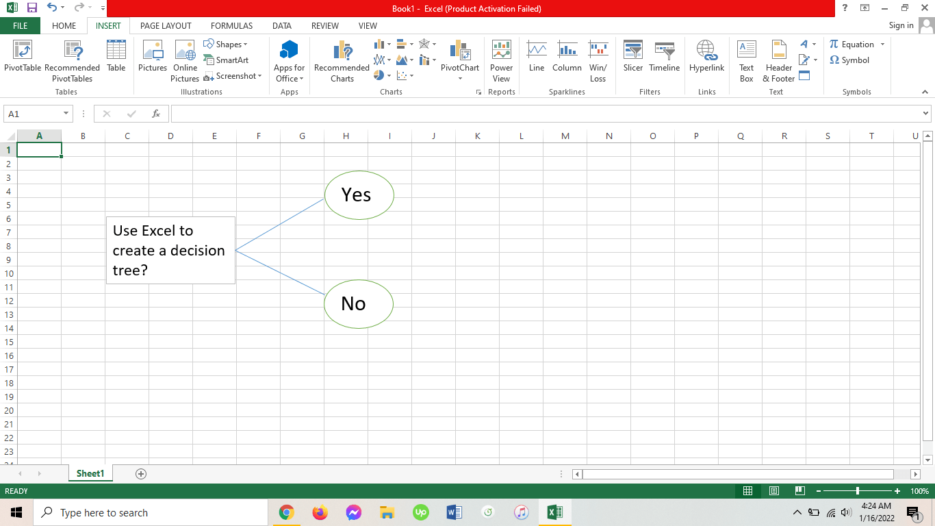 excel decision tree template