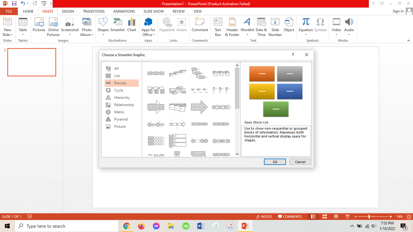 powerpoint flow chart