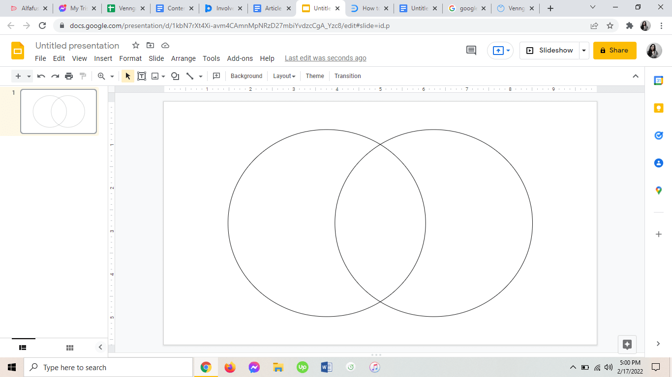 venn diagram google docs