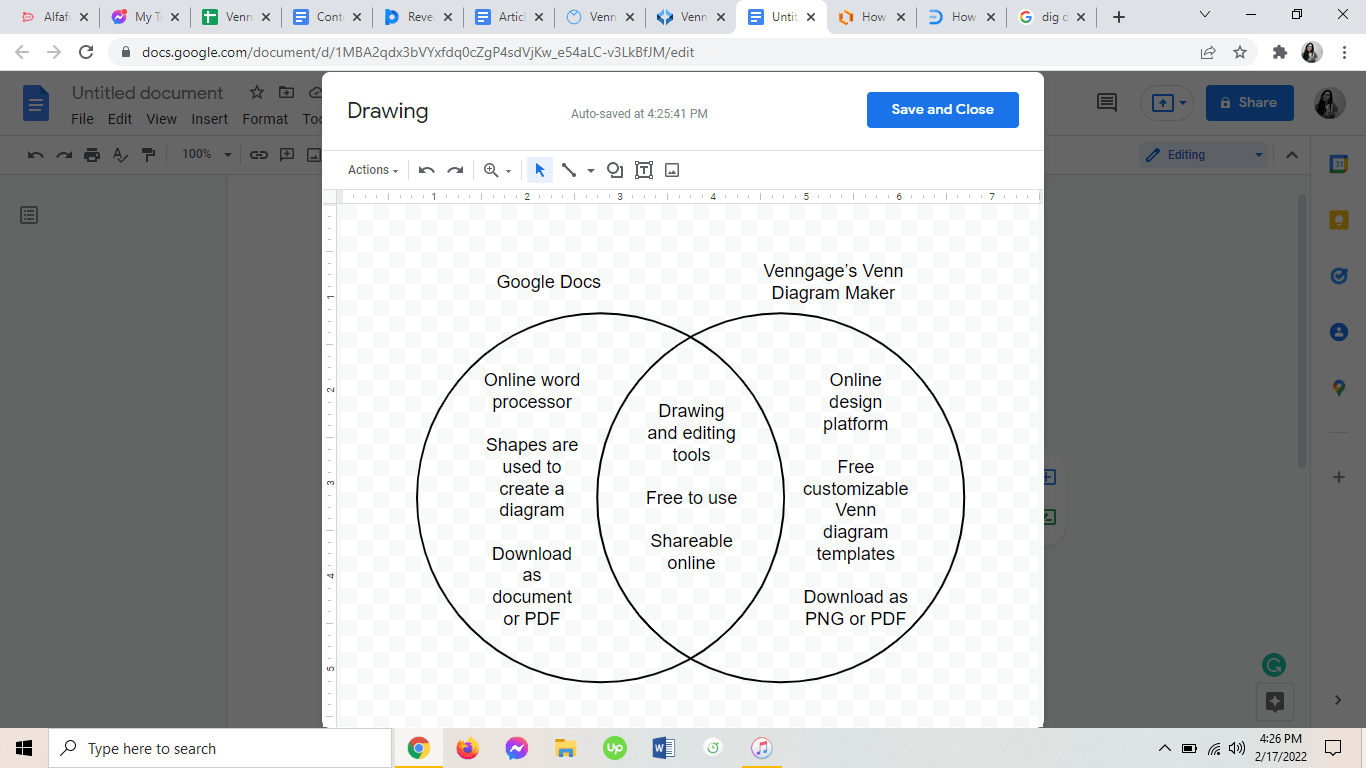 How to Design a Venn Diagram in Google Docs? - Venngage