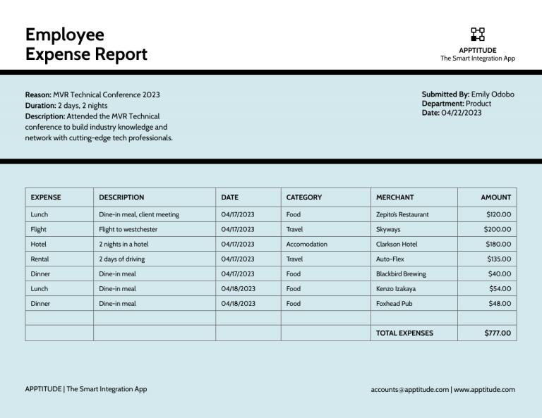 12+ Expense Report Examples with Editable Templates - Venngage