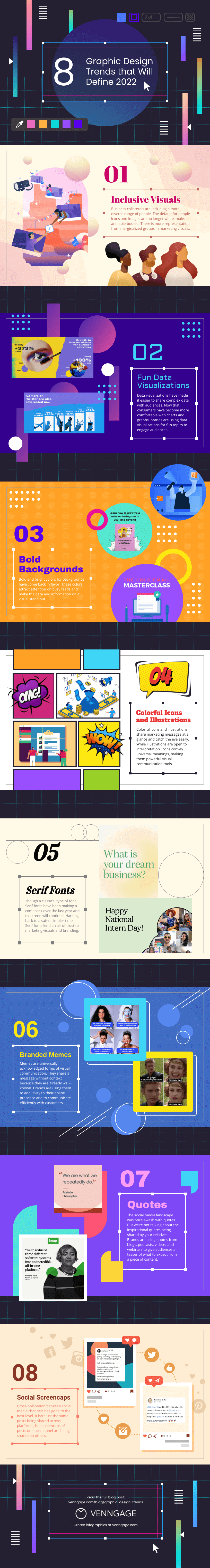 Graphic Design Trends 2022 Infographic Design