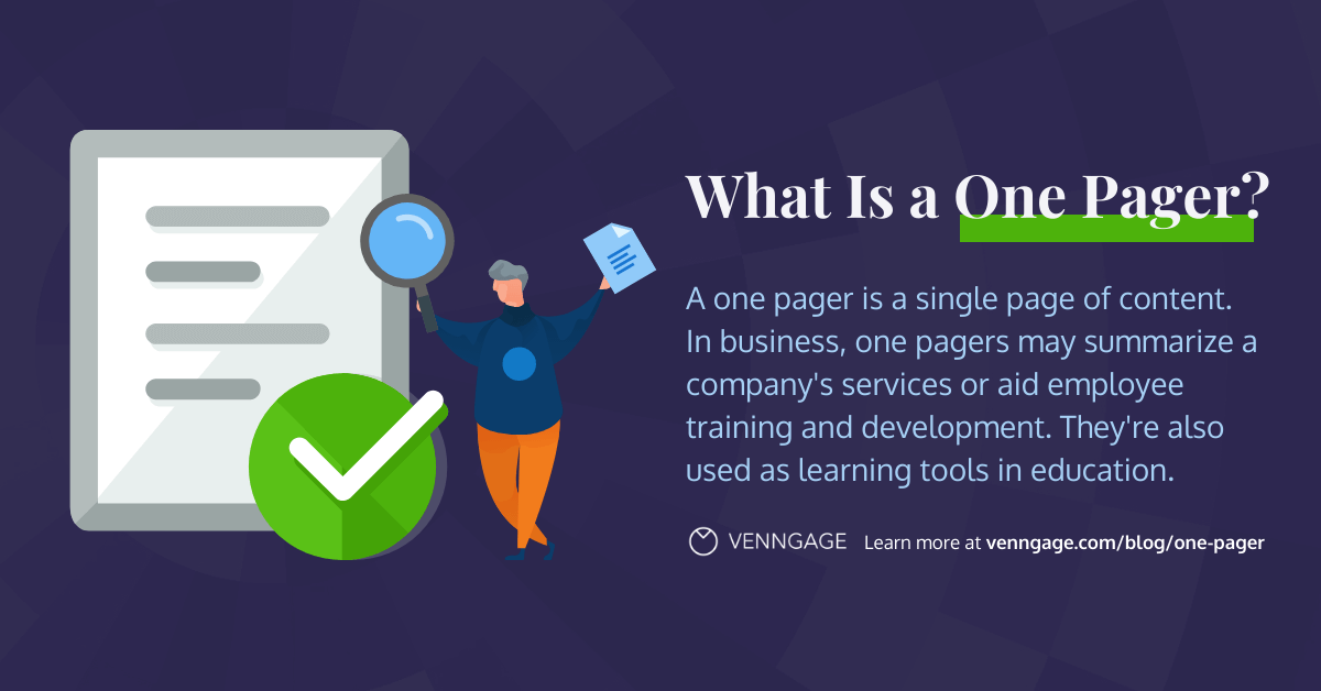 7 One Pager Examples, Ideas, Templates & How to Create Venngage