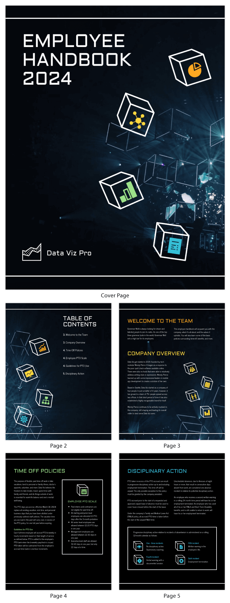 user manual cover page template