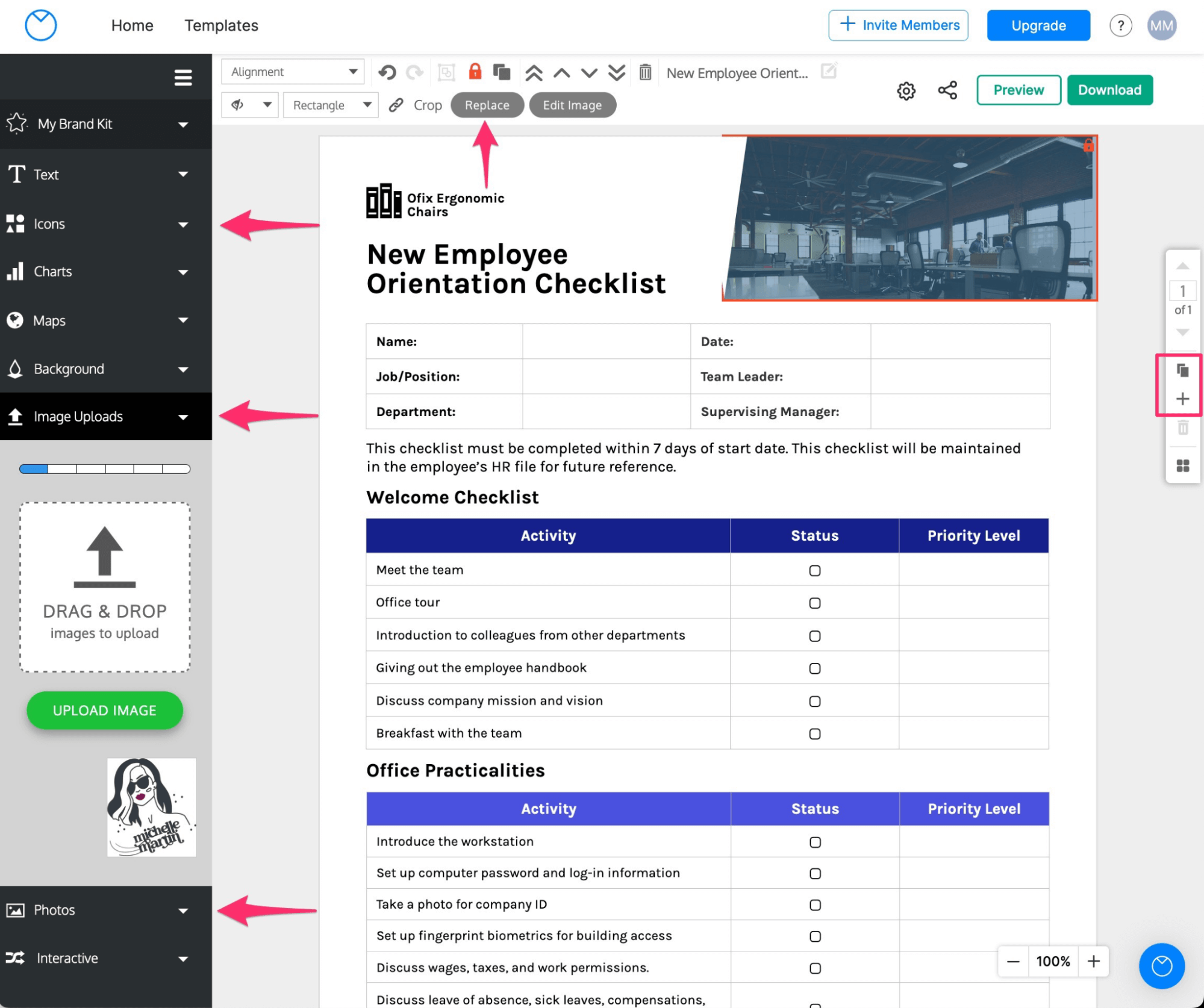 venngage editor