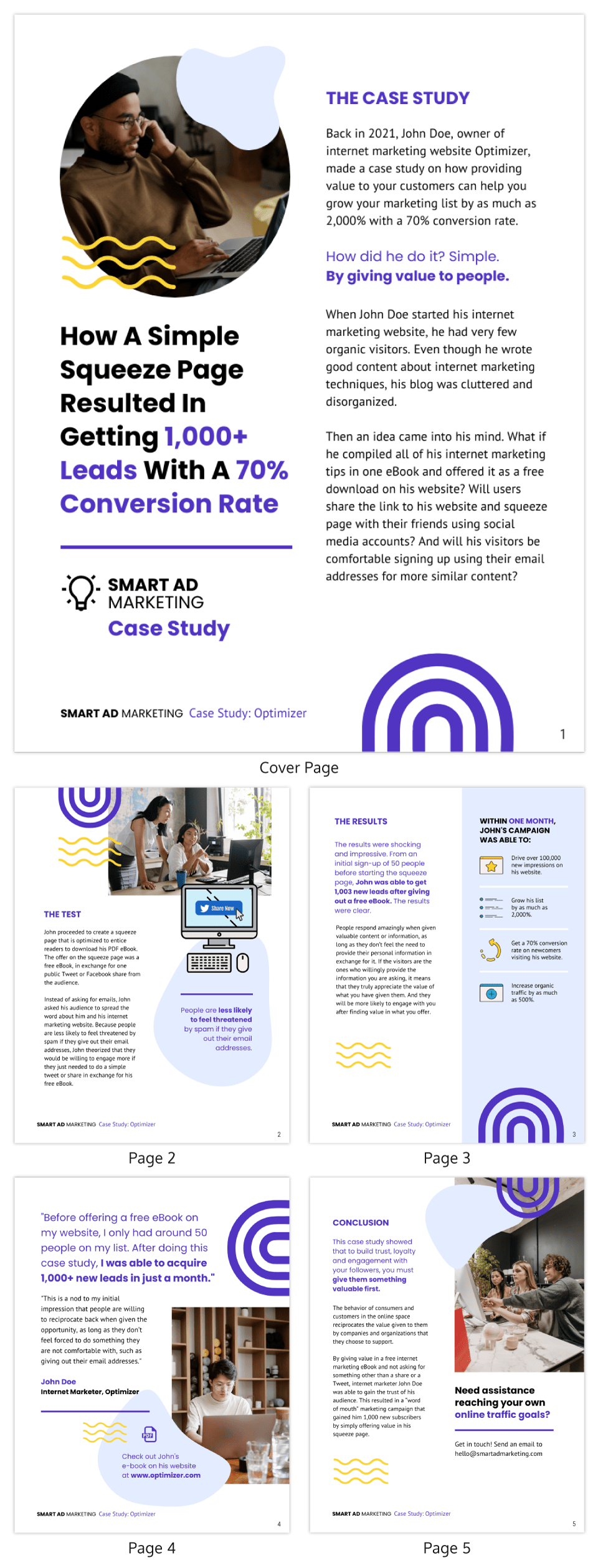 how to write findings in a case study