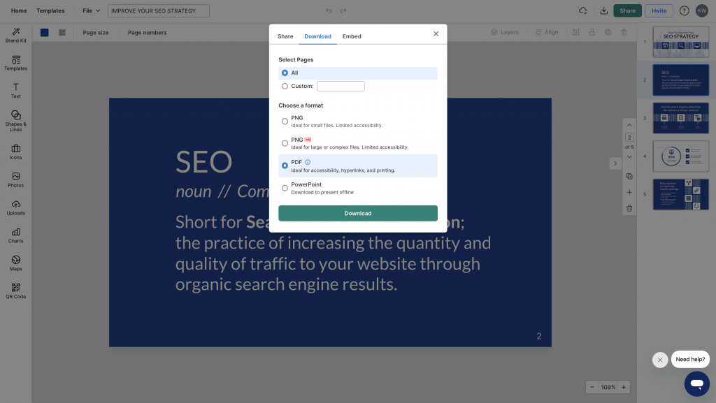 design presentation layout