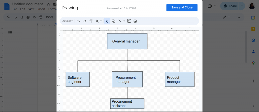 org charts with lines connected 