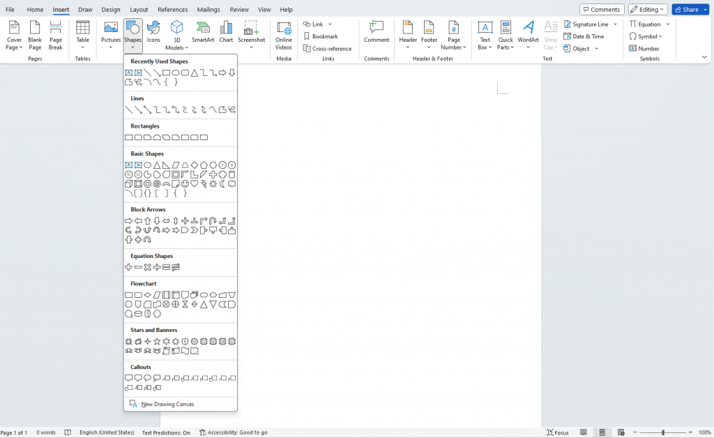 microsoft word shapes fishbone diagrams