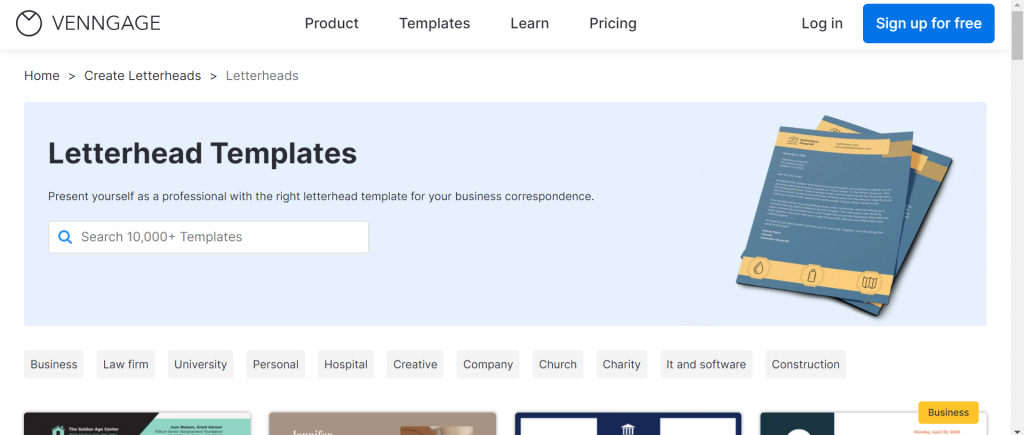 letterhead templates venngage