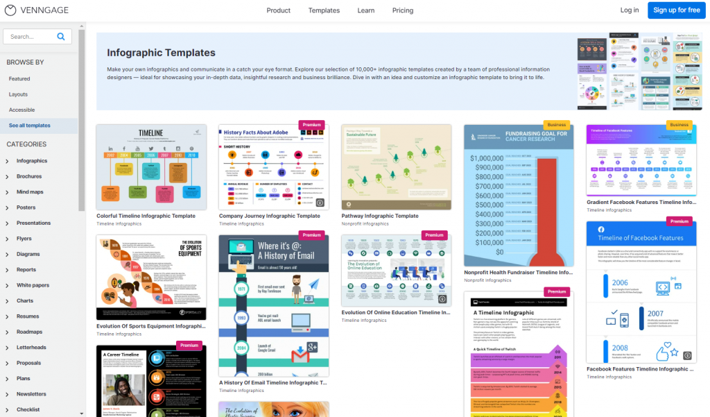 venngage templates