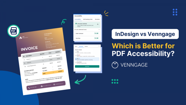Good Accessibility Indesign Examples InDesign vs Venngage: Which is Better for Creating Accessible PDFs in 2026?
