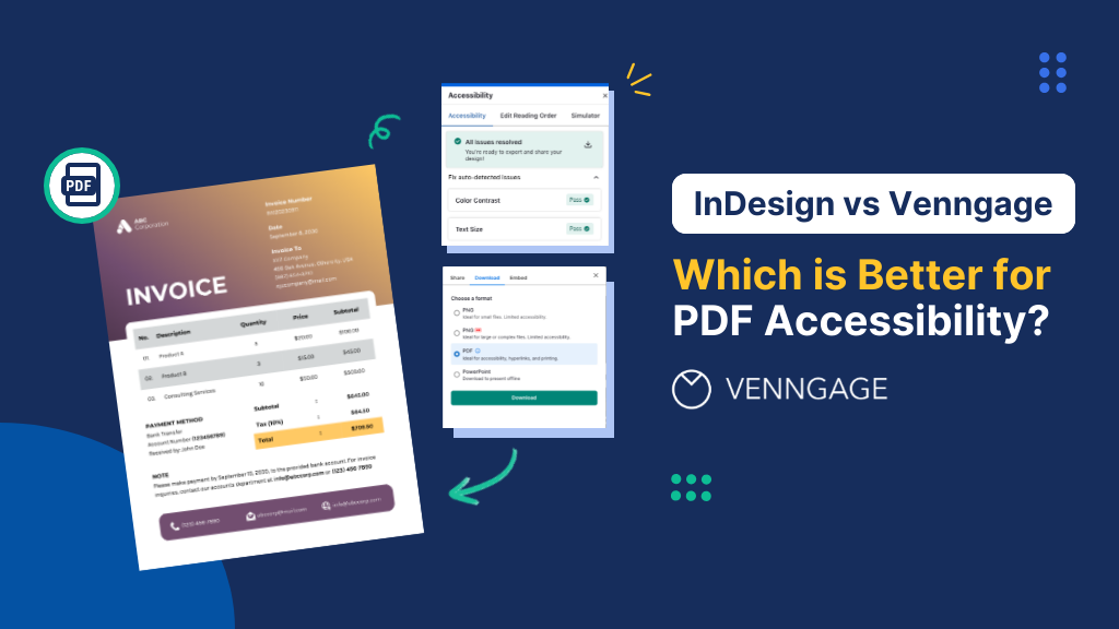 indesign vs venngage: which is better for PDF accessibility?