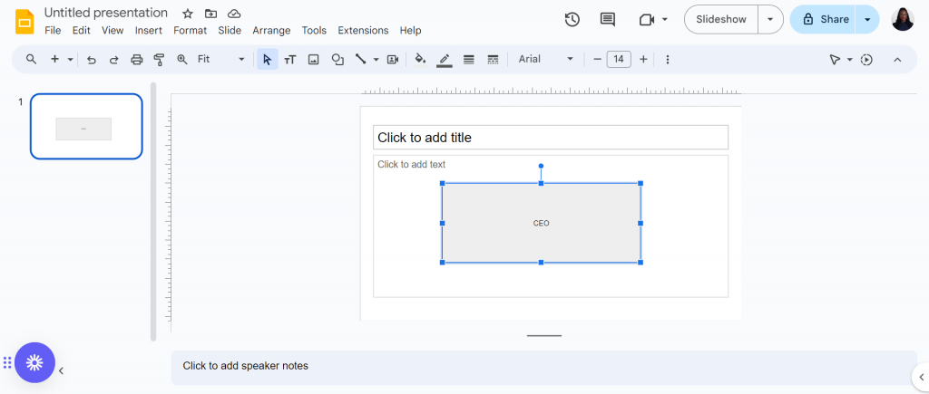 add text google slides