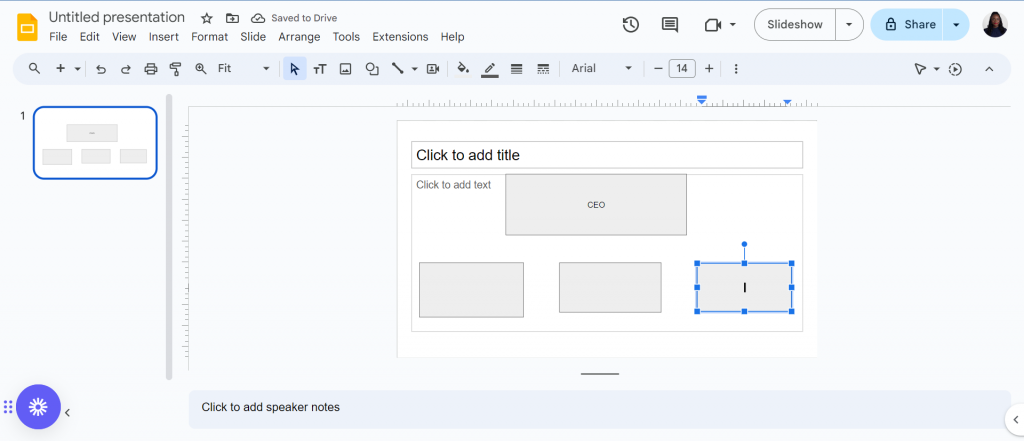 duplicate shapes google slides