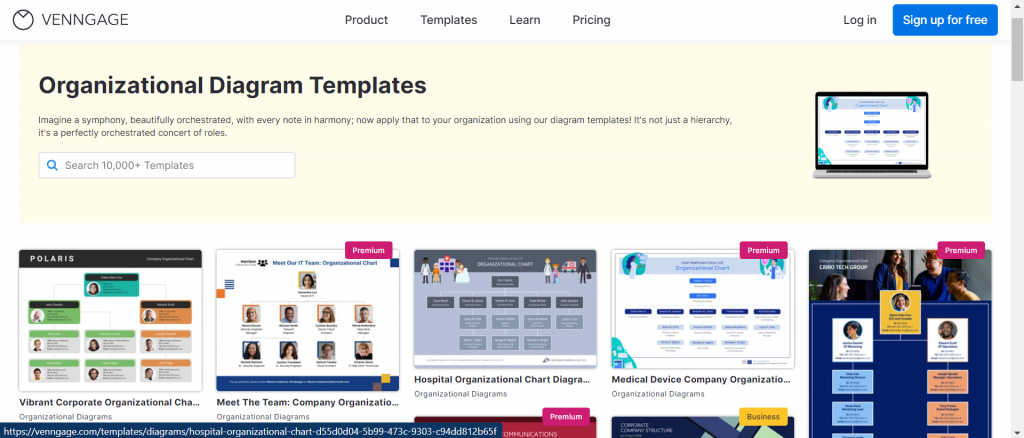 organizational diagram templates vengage