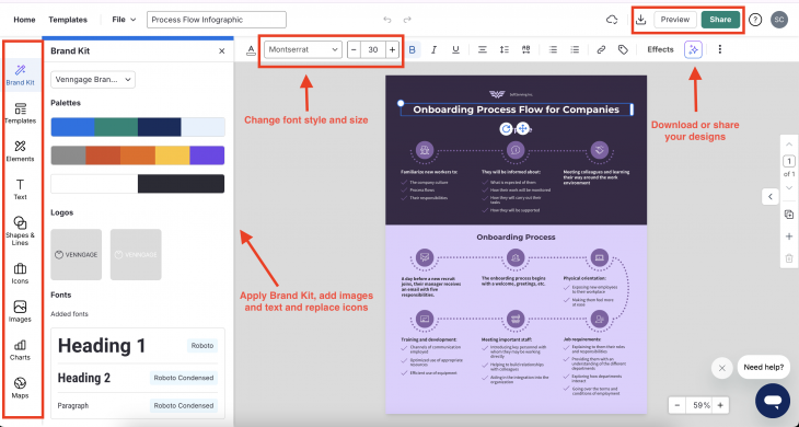 28 Process Infographic Examples with Design Tips - Venngage