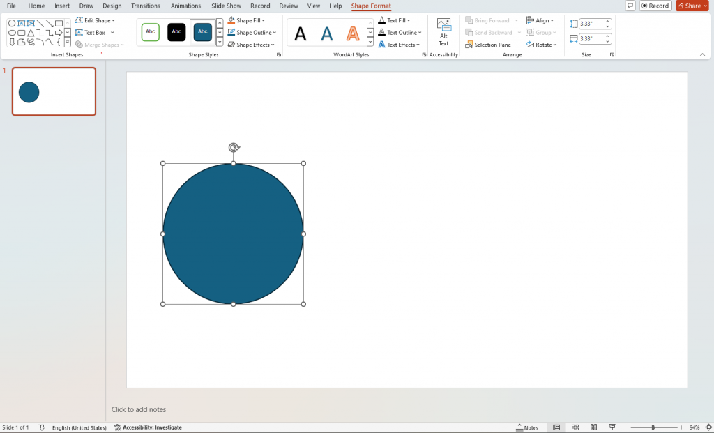 insert shape concept map powerpoint