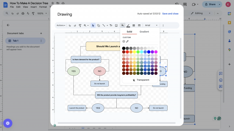 Solution Path Tree Google Docs How To Make A Decision Tree In Google Docs (2026) - Venngage